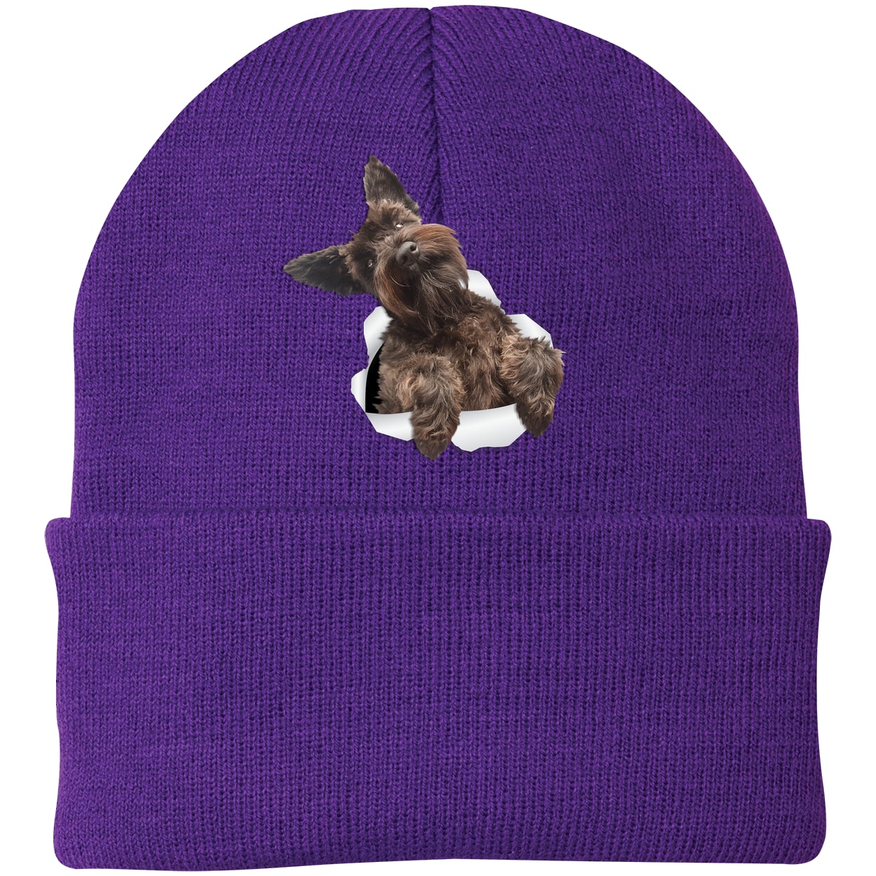 CP90 Port & Company Knit Beanie - Athletic Purple