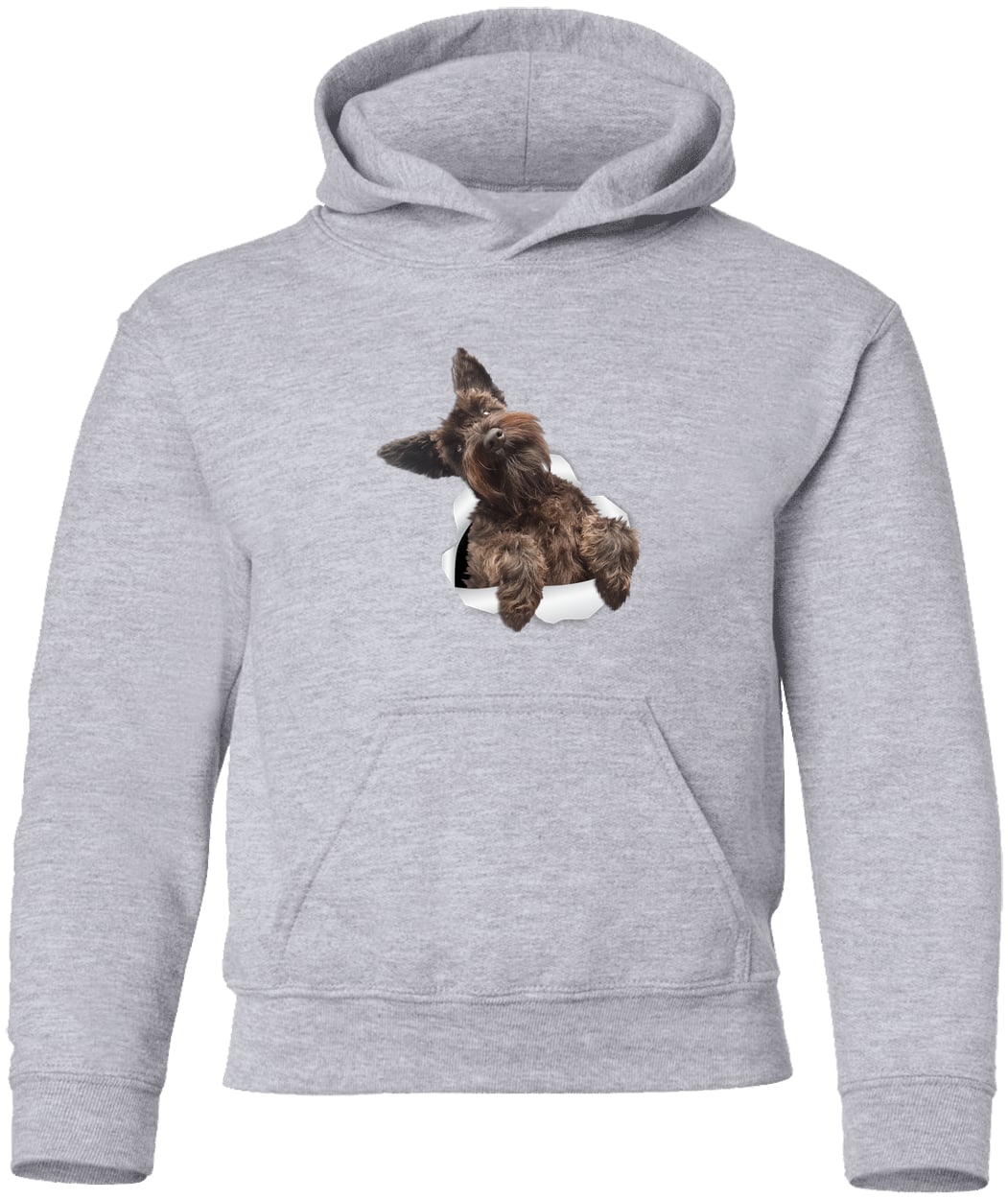 G185B Gildan Youth Pullover Hoodie - Sport Grey