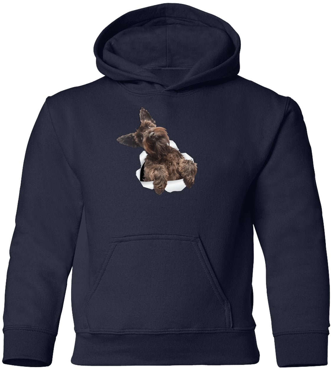 G185B Gildan Youth Pullover Hoodie - Navy