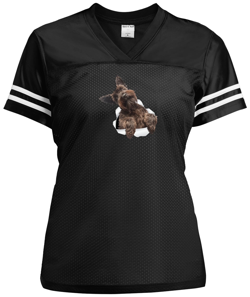 LST307 Sport-Tek Ladies' Replica Jersey - Black/White
