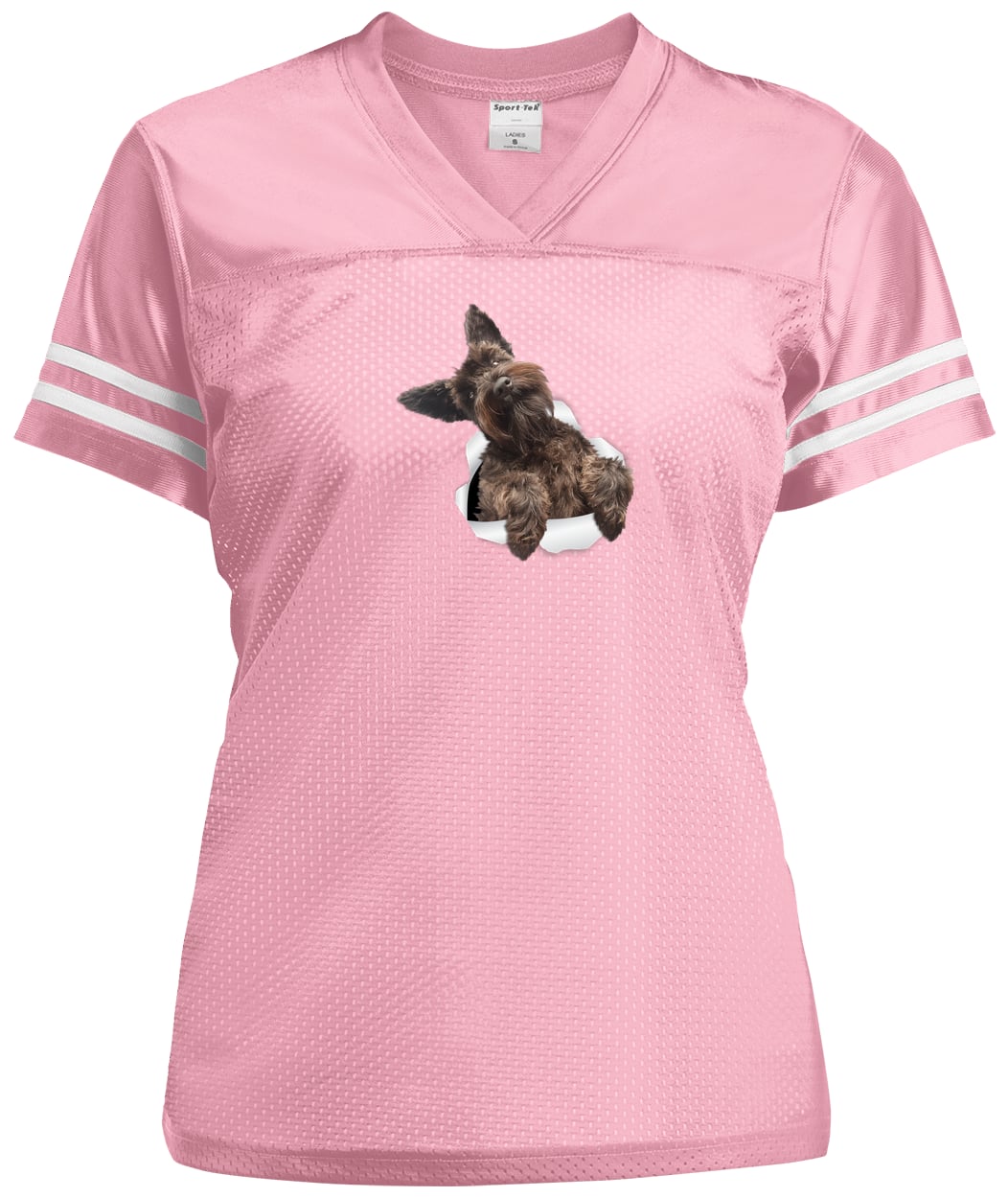 LST307 Sport-Tek Ladies' Replica Jersey - Light Pink/White