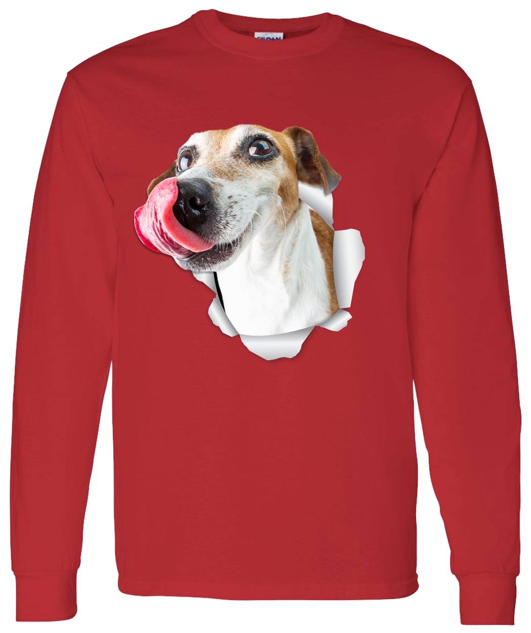 G540 LS T-Shirt 5.3 oz. - Red