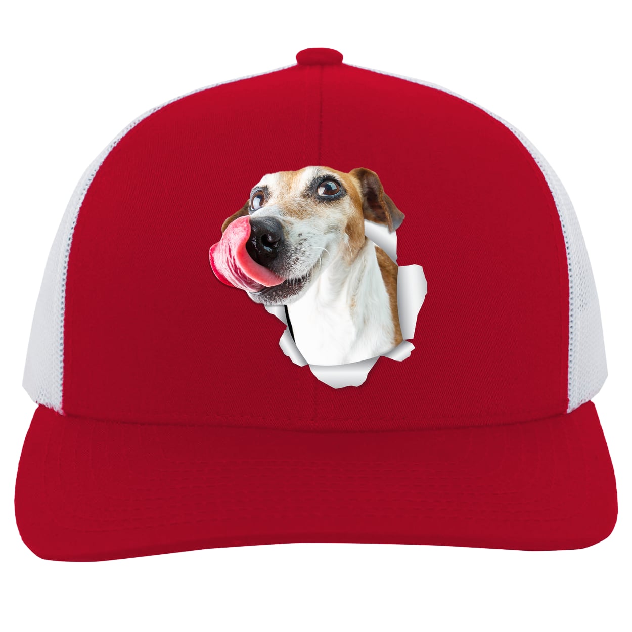 104C Trucker Snap Back - Red/White