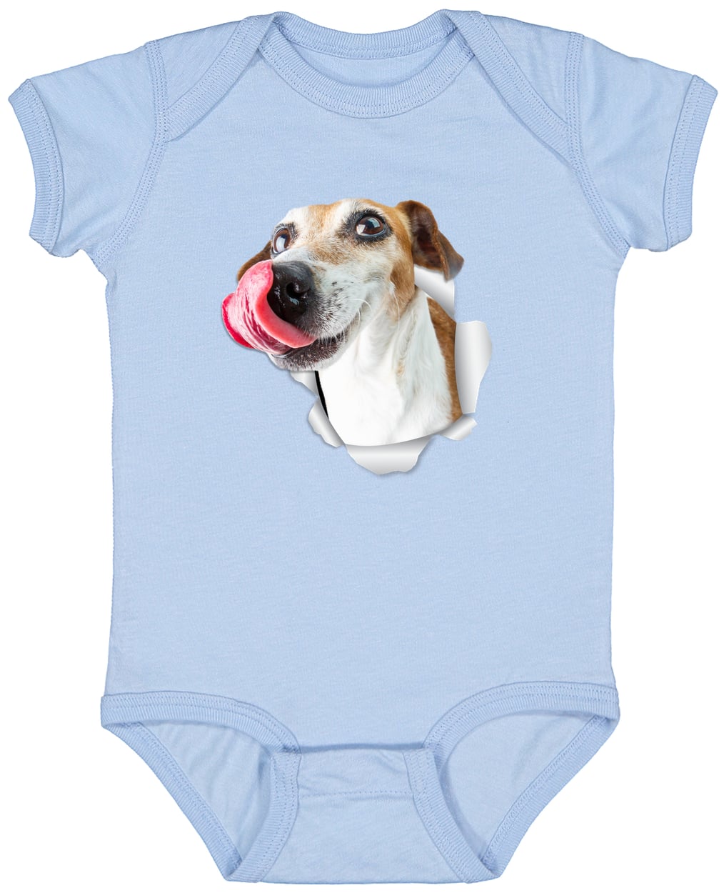 4424 Infant Fine Jersey Bodysuit - Light Blue