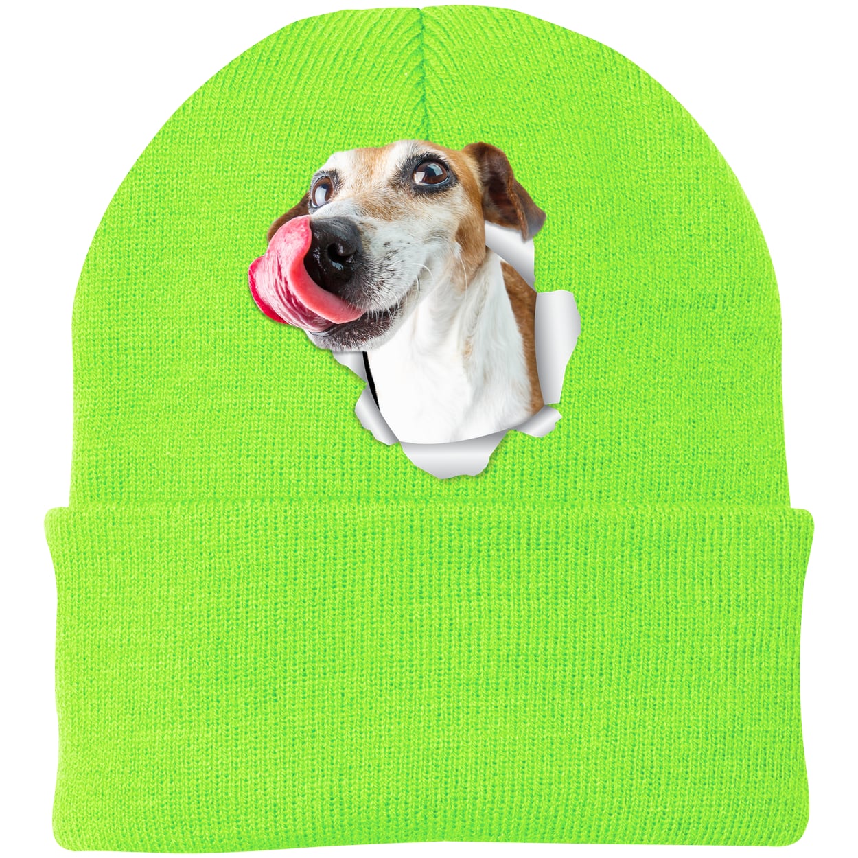 CP90 Port & Company Knit Beanie - Neon Green