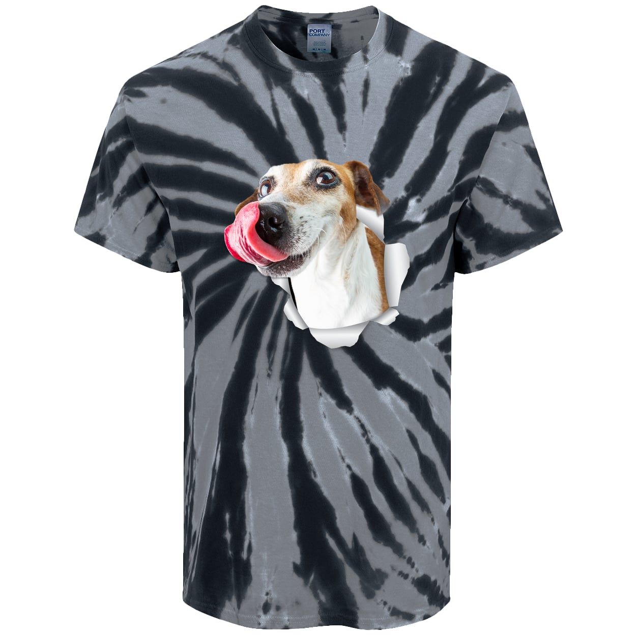 PC147 Port & Company Tie-Dye Tee - Black