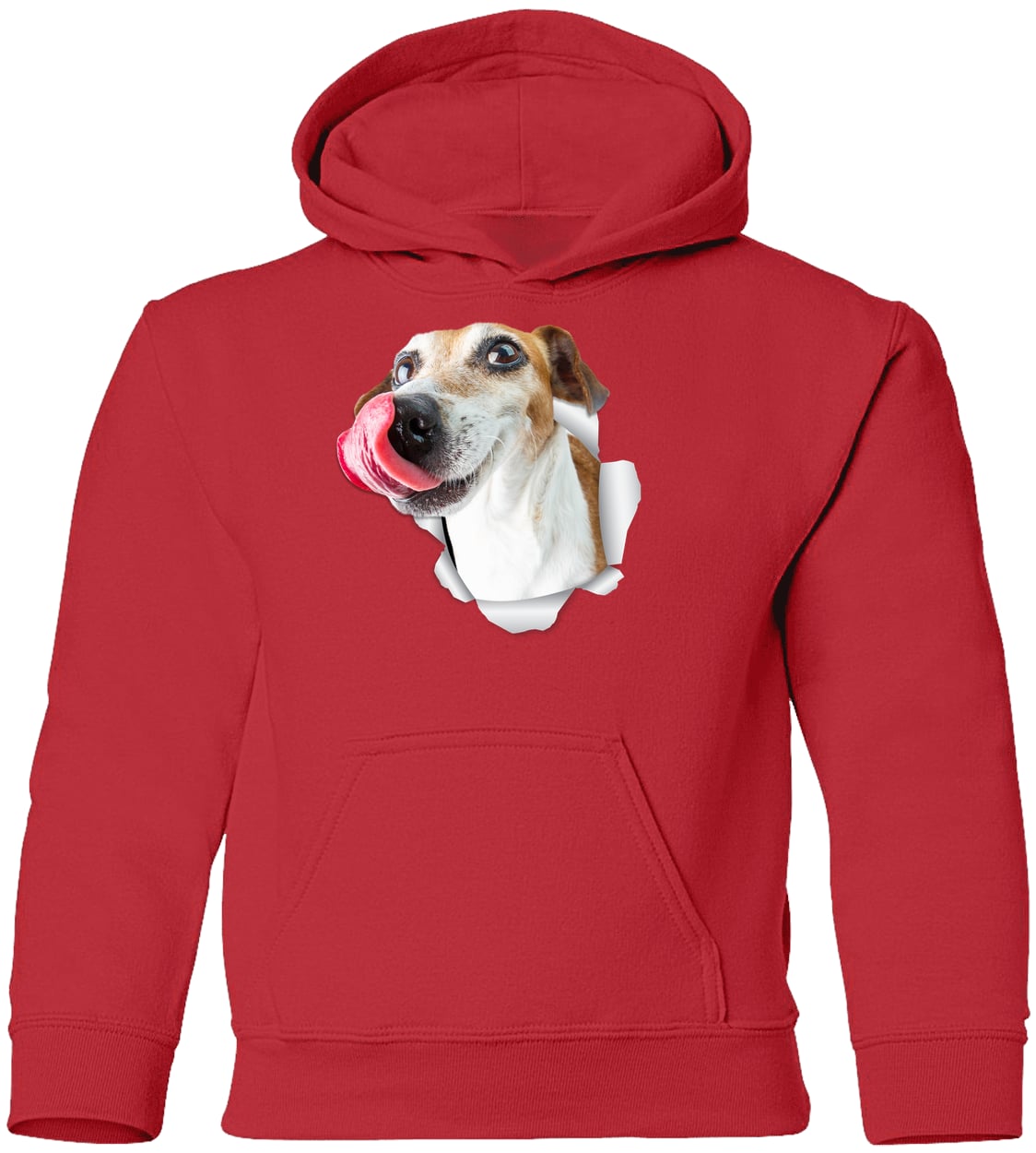 G185B Gildan Youth Pullover Hoodie - Red