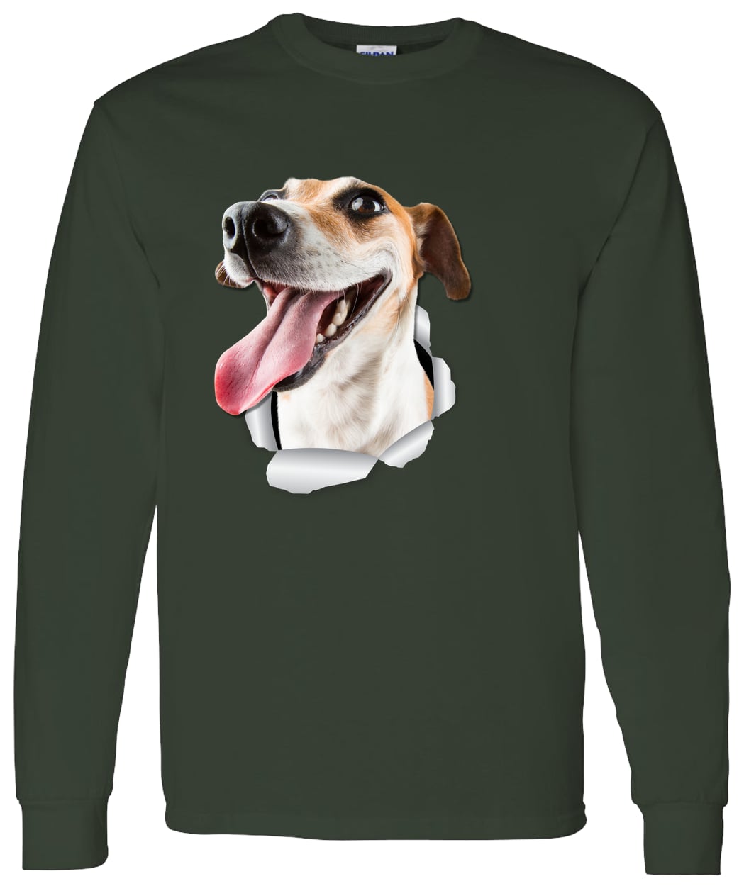 G540 LS T-Shirt 5.3 oz. - Forest Green