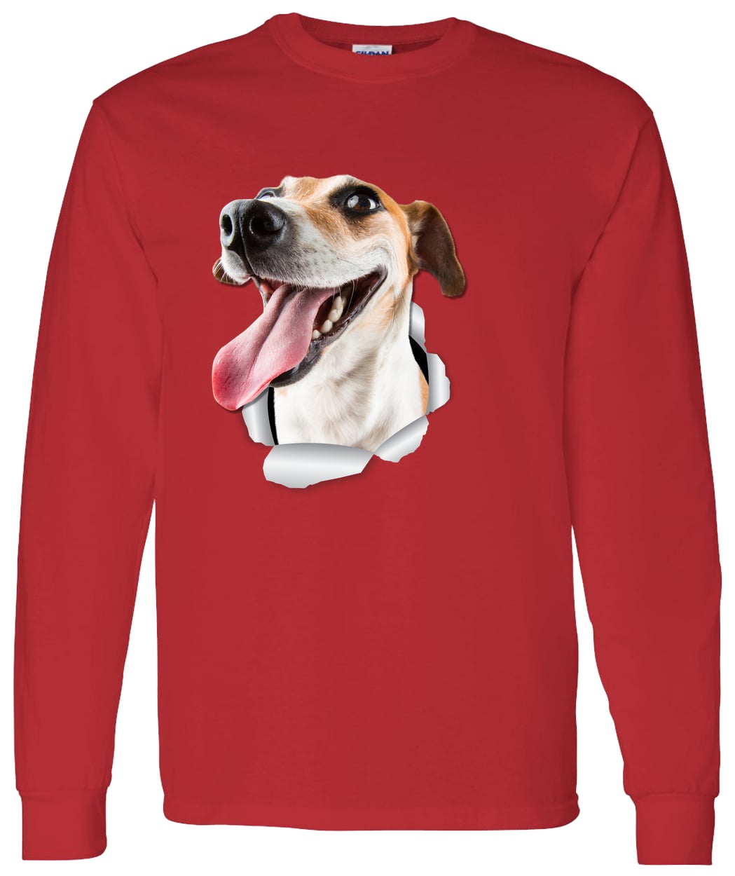 G540 LS T-Shirt 5.3 oz. - Red