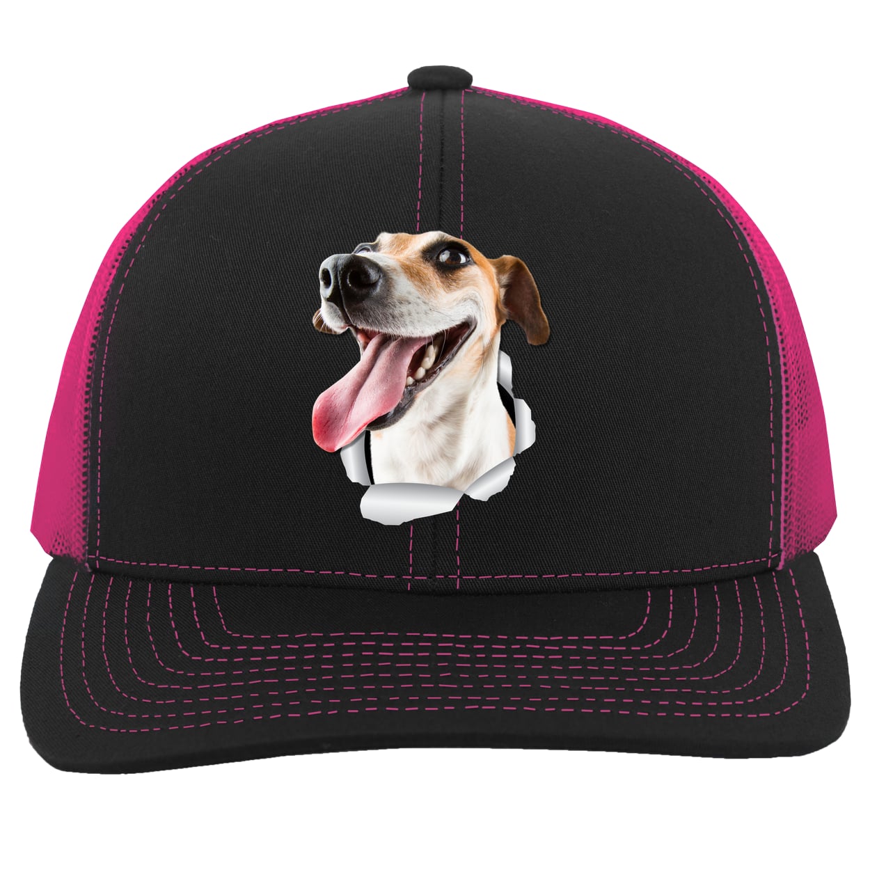104C Trucker Snap Back - Black/Pink