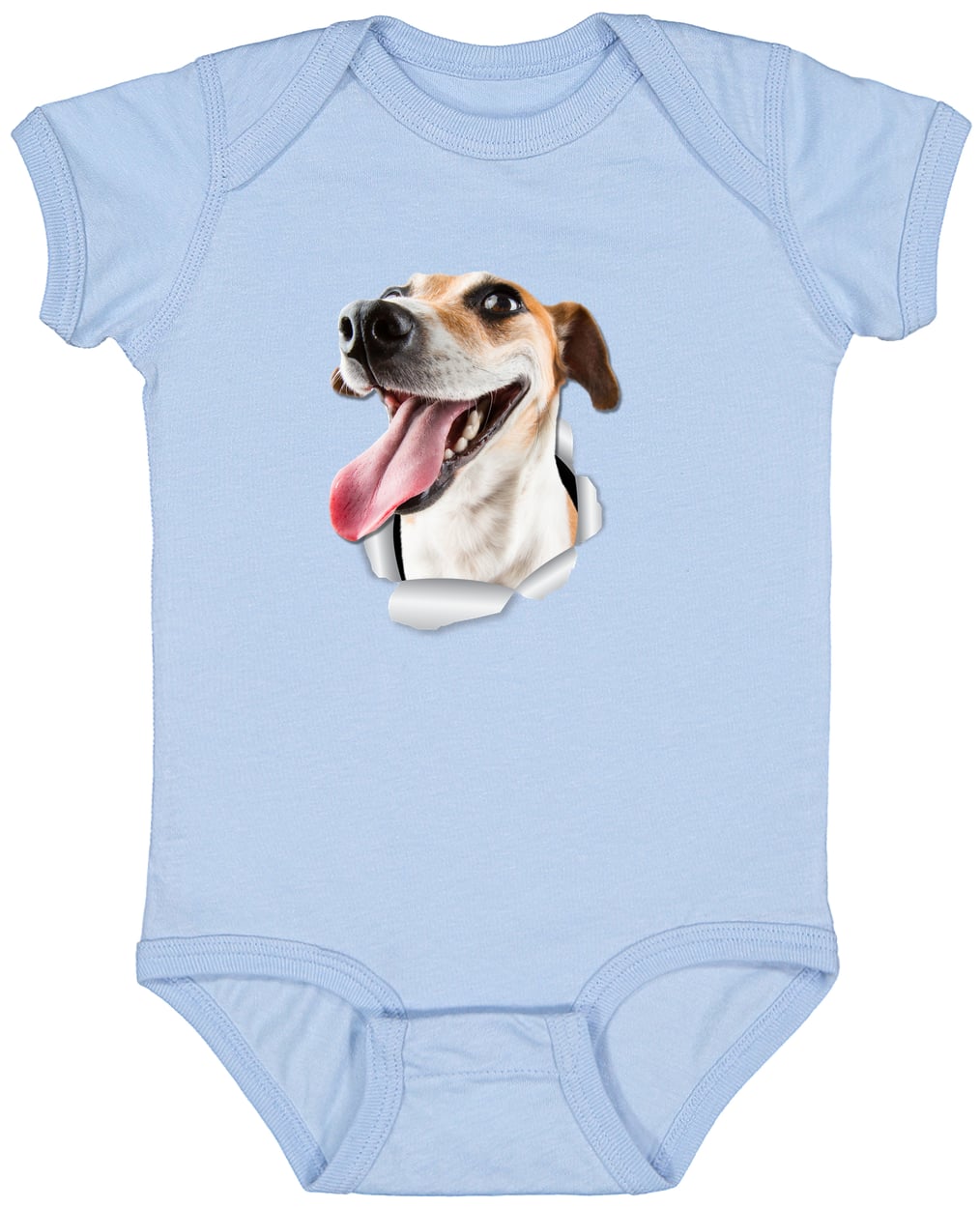 4424 Infant Fine Jersey Bodysuit - Light Blue