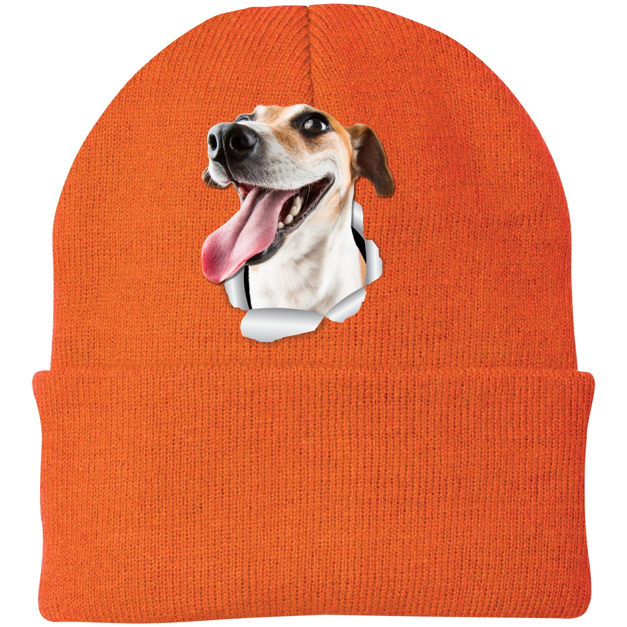 CP90 Port & Company Knit Beanie - Neon Orange
