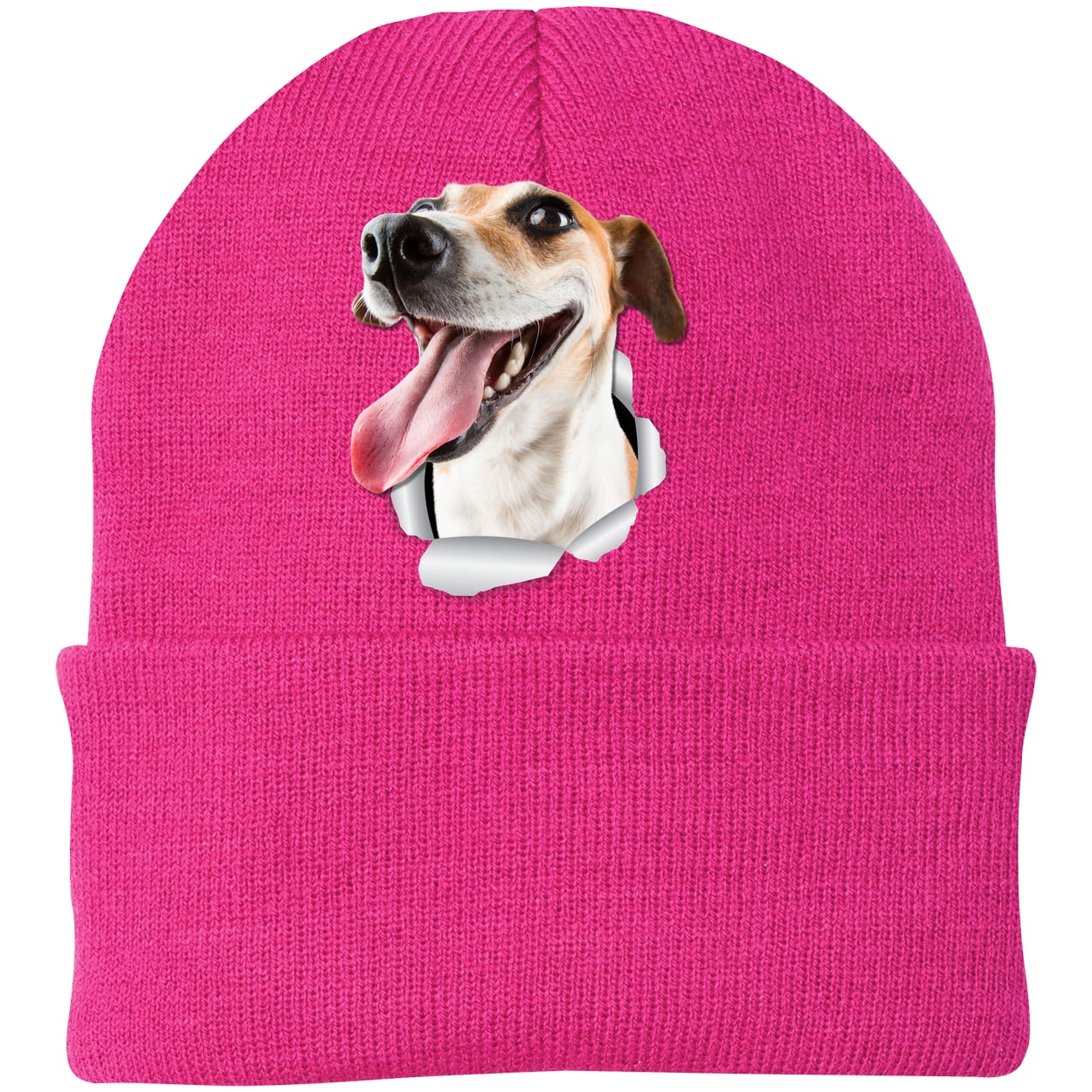 CP90 Port & Company Knit Beanie - Neon Pink