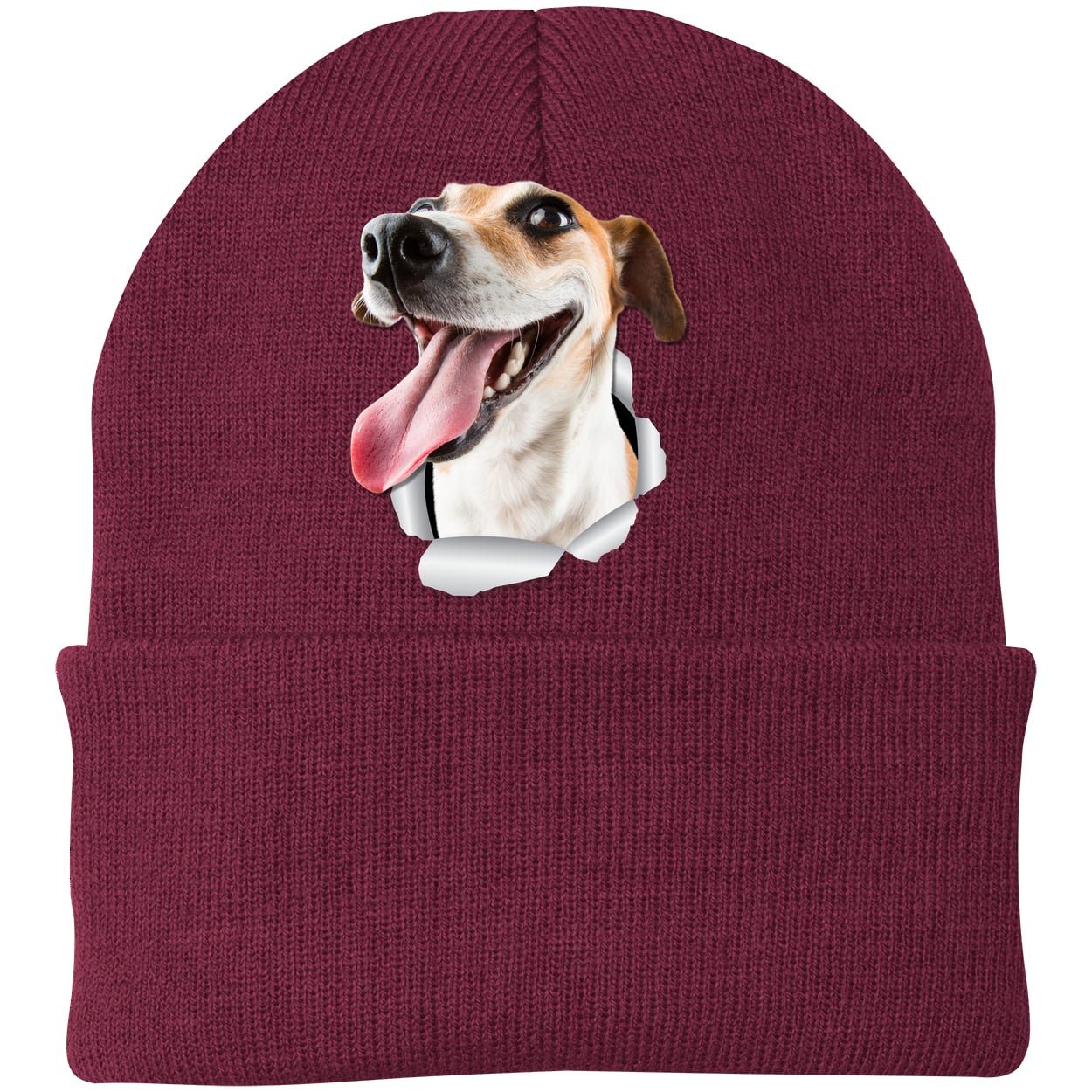 CP90 Port & Company Knit Beanie - Maroon