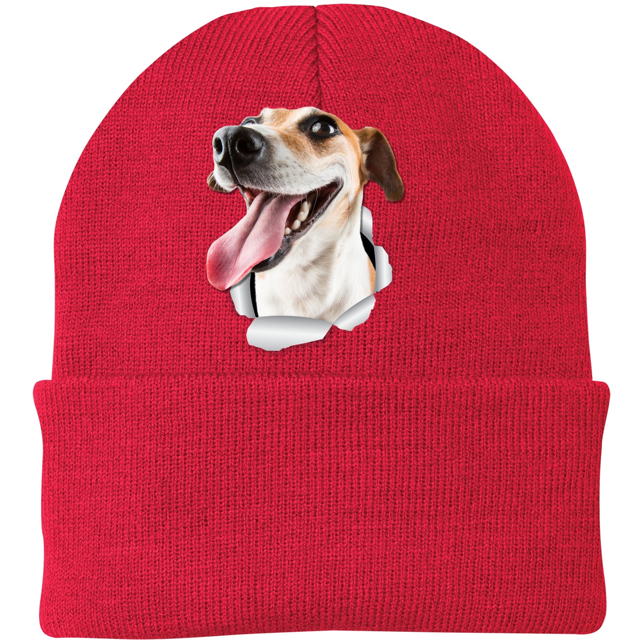 CP90 Port & Company Knit Beanie - Athletic Red