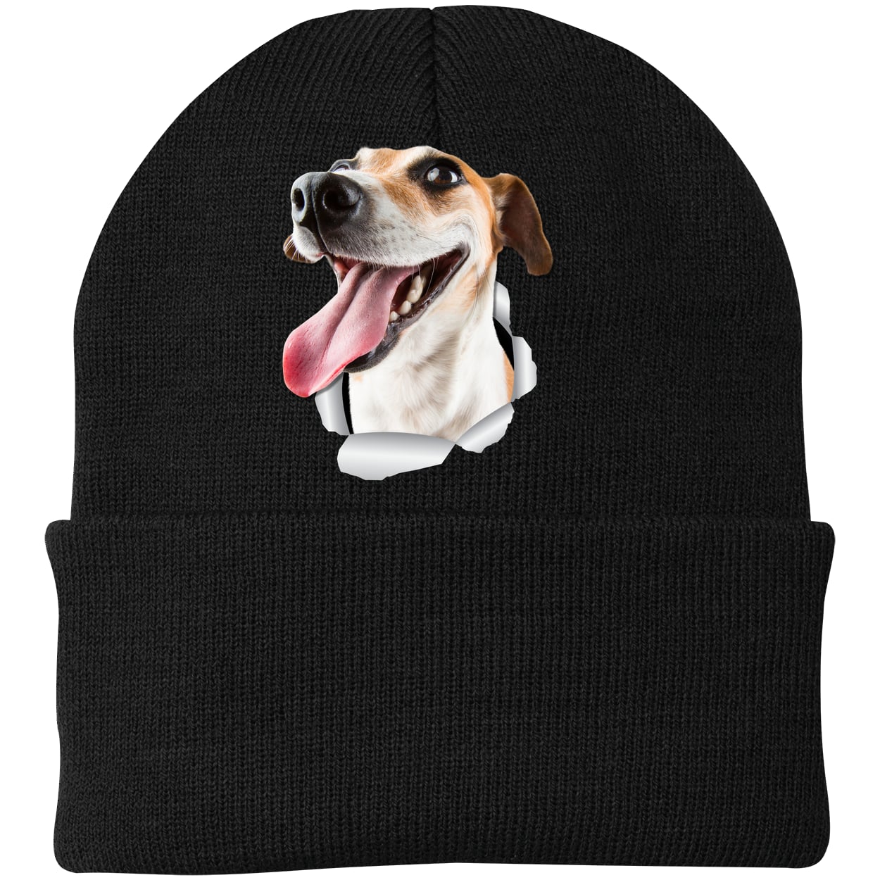 CP90 Port & Company Knit Beanie - Black