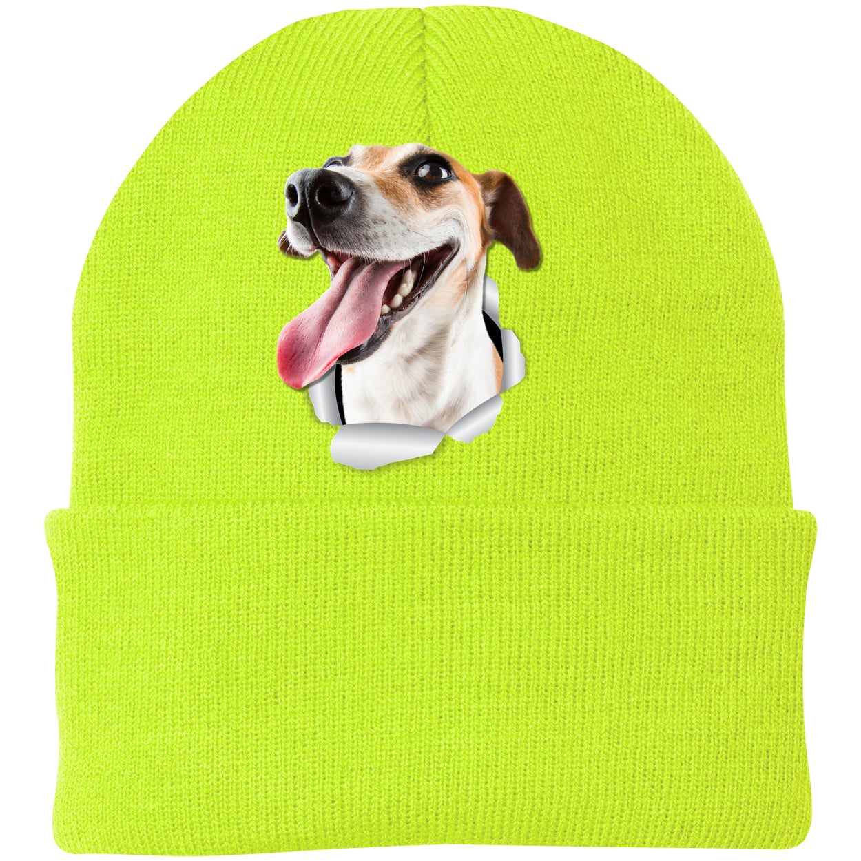 CP90 Port & Company Knit Beanie - Neon Yellow