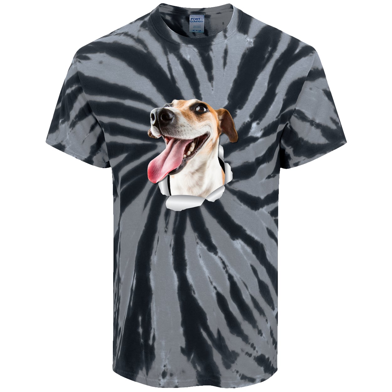 PC147 Port & Company Tie-Dye Tee - Black