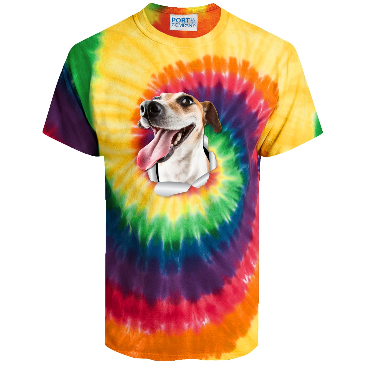 PC147 Port & Company Tie-Dye Tee - Rainbow