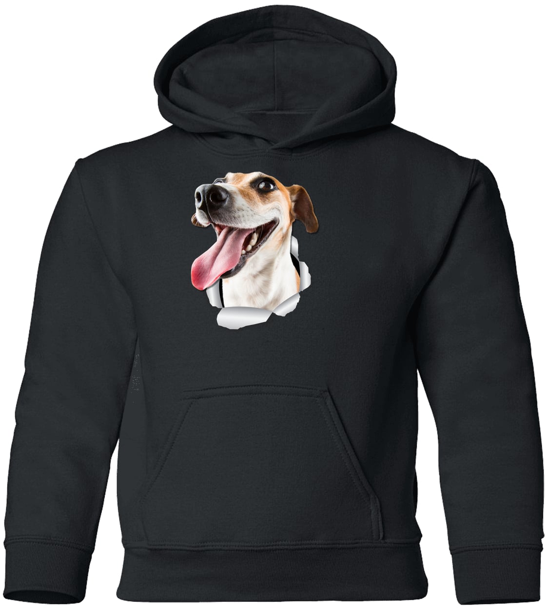 G185B Gildan Youth Pullover Hoodie - Black