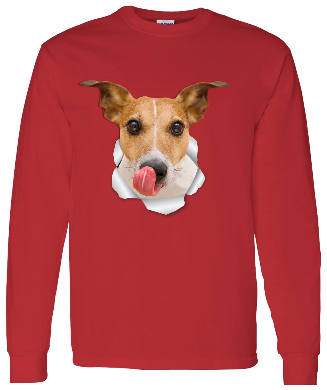 G540 LS T-Shirt 5.3 oz. - Red