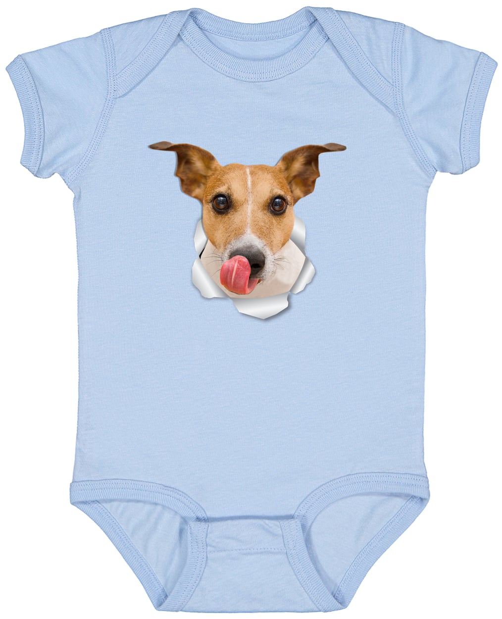4424 Infant Fine Jersey Bodysuit - Light Blue