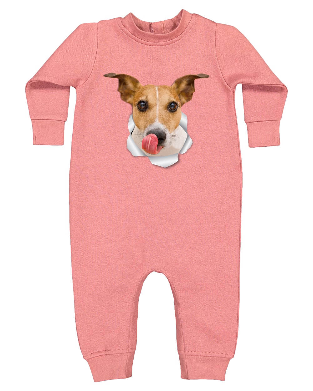 4447 Rabbit Skins Infant Fleece One-Piece Bodysuit - Mauvelous