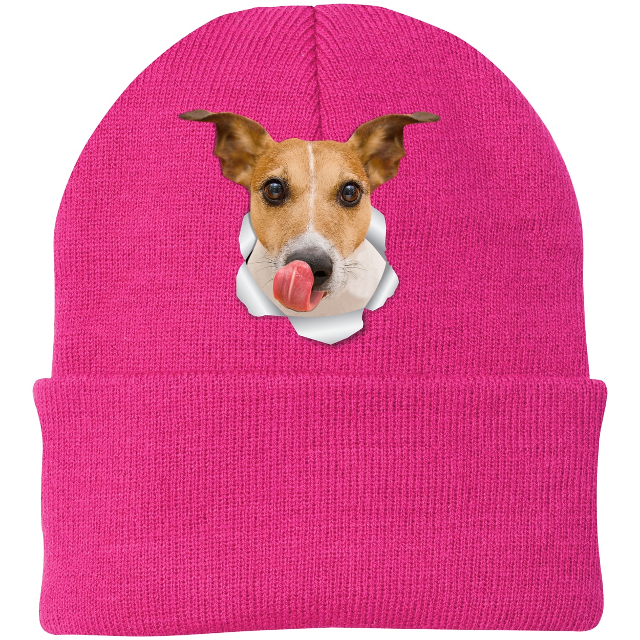 CP90 Port & Company Knit Beanie - Neon Pink