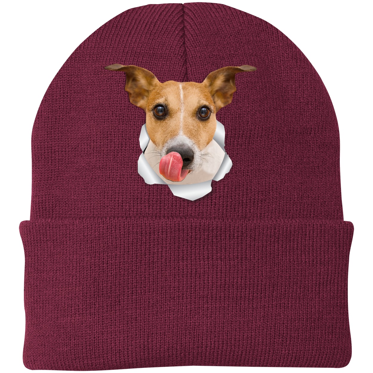 CP90 Port & Company Knit Beanie - Maroon