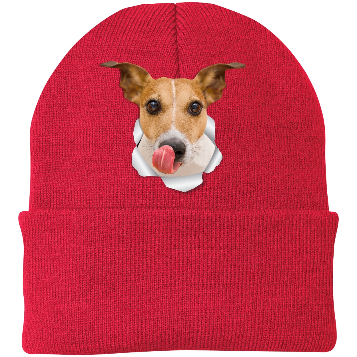 CP90 Port & Company Knit Beanie - Athletic Red