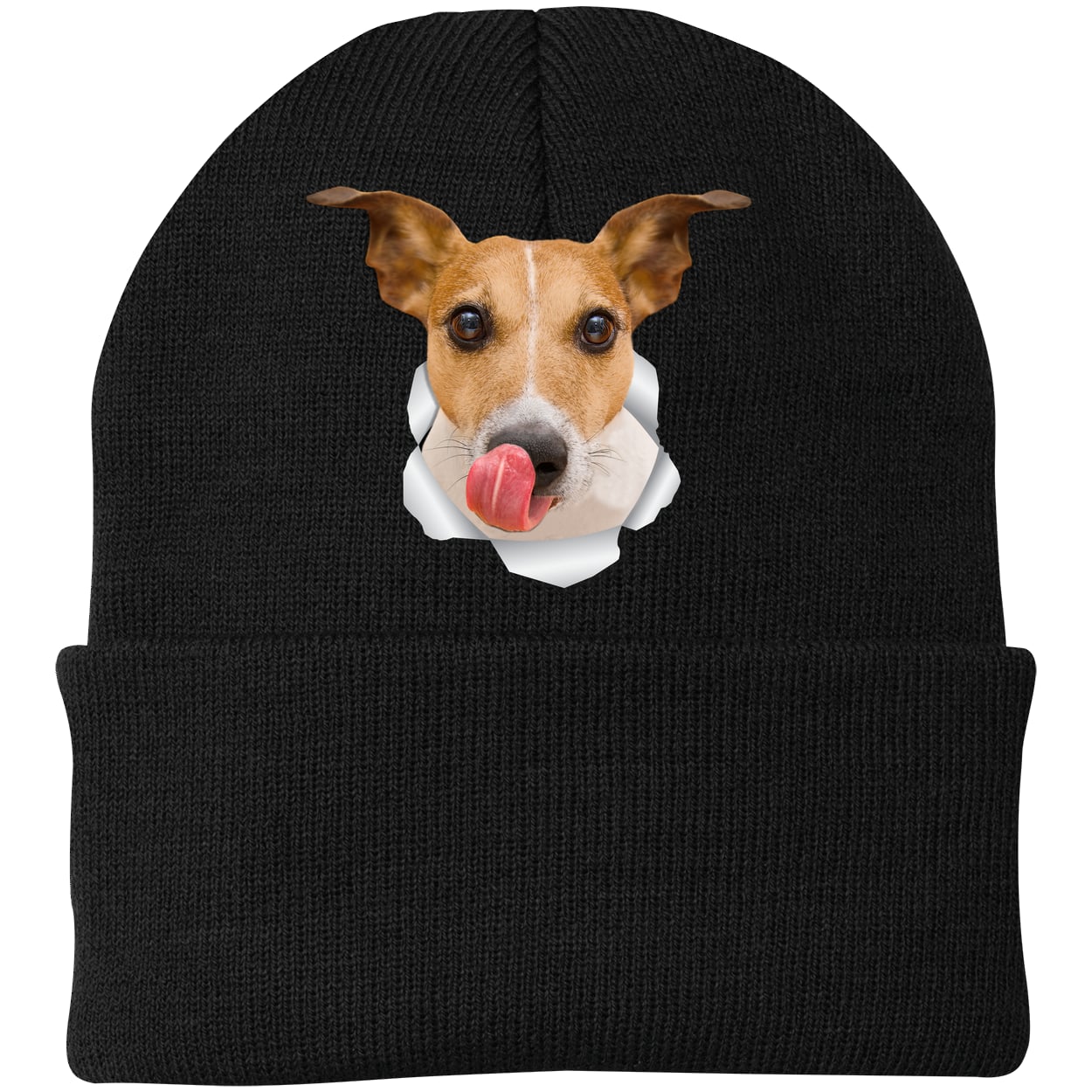 CP90 Port & Company Knit Beanie - Black