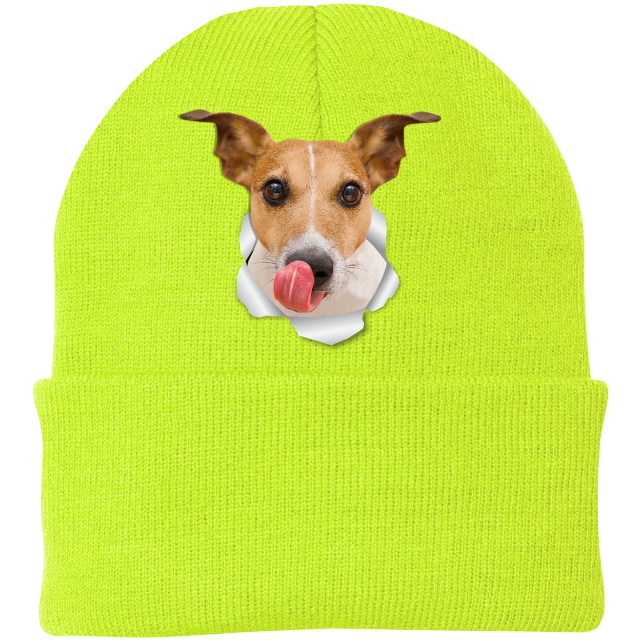 CP90 Port & Company Knit Beanie - Neon Yellow