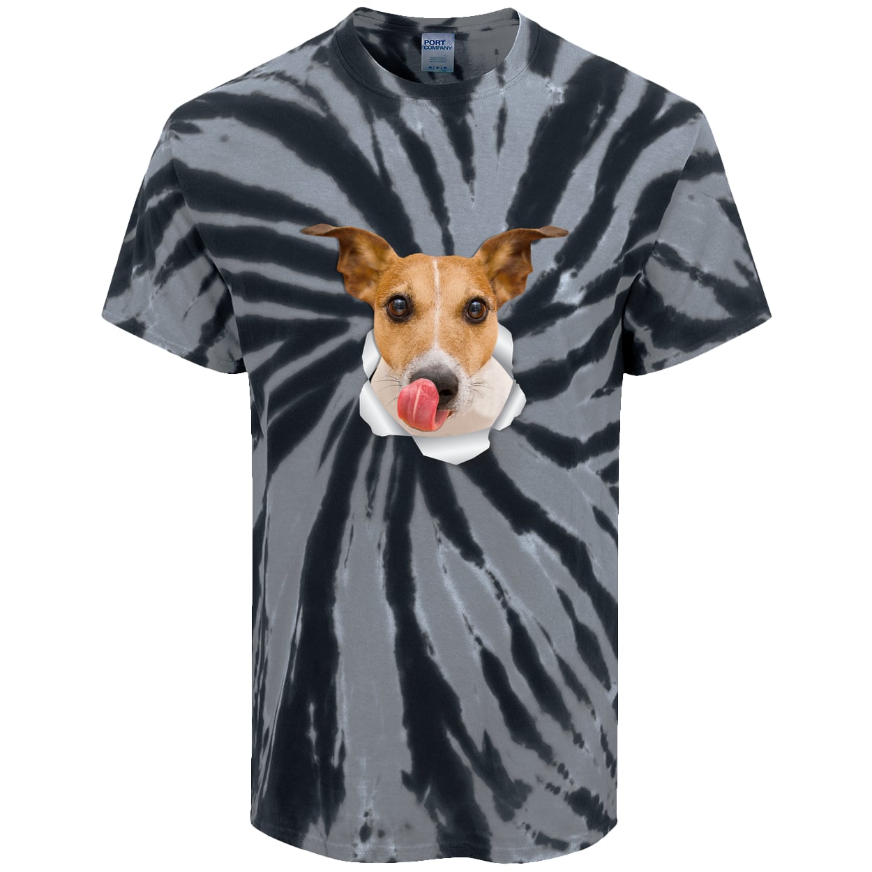 PC147 Port & Company Tie-Dye Tee - Black