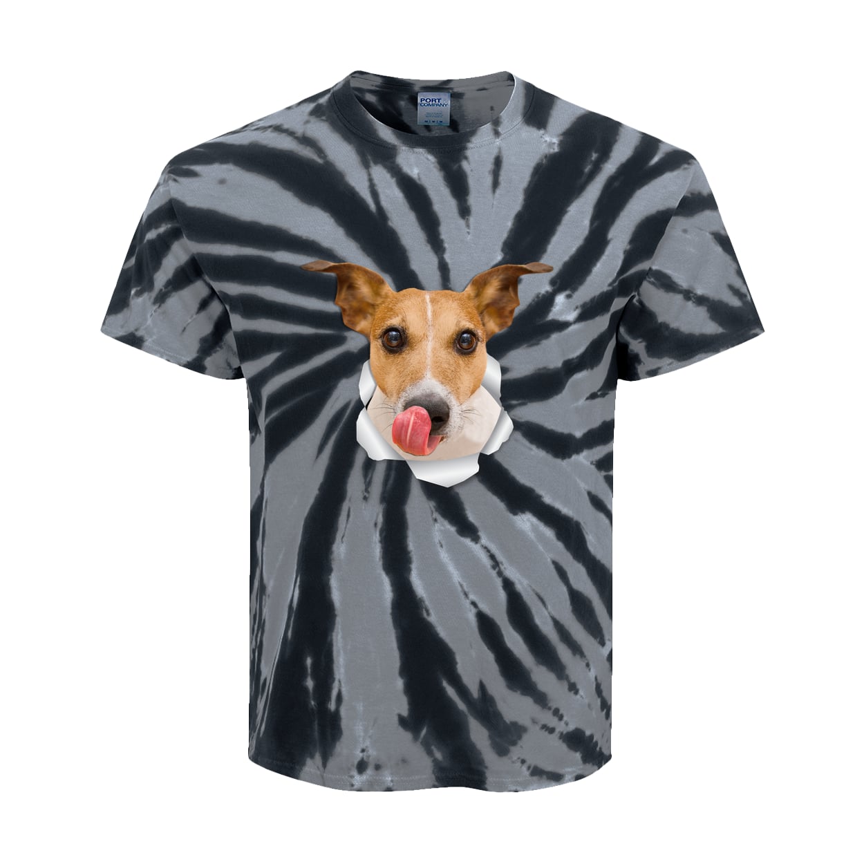 PC147Y Port & Company Kids Tie-Dye Tee - Black