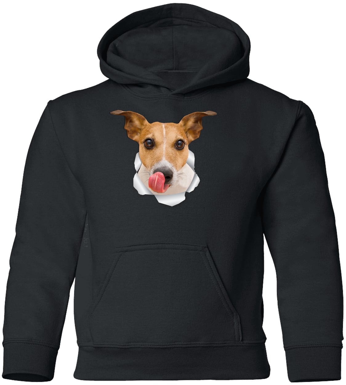 G185B Gildan Youth Pullover Hoodie - Black
