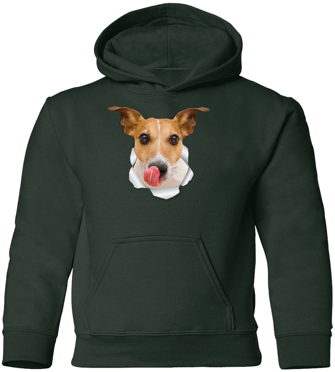 G185B Gildan Youth Pullover Hoodie - Forest Green
