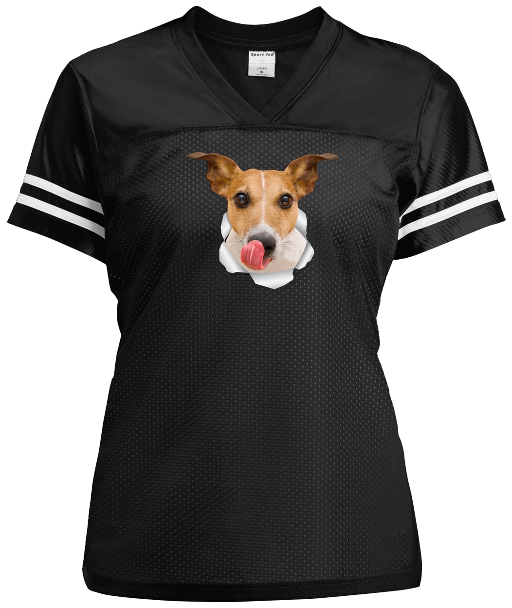 LST307 Sport-Tek Ladies' Replica Jersey - Black/White
