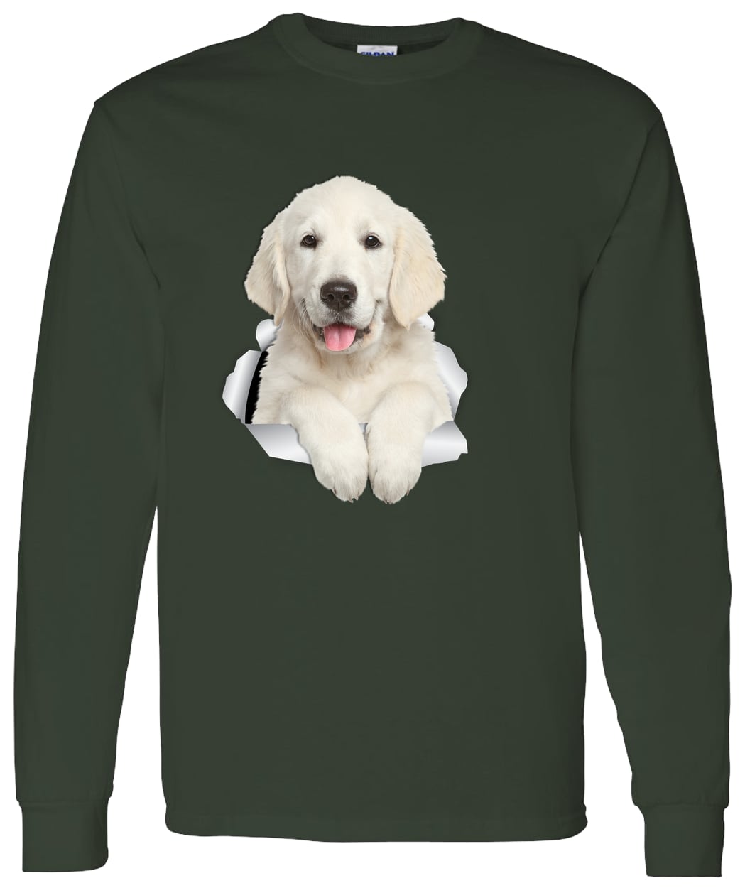 G540 LS T-Shirt 5.3 oz. - Forest Green