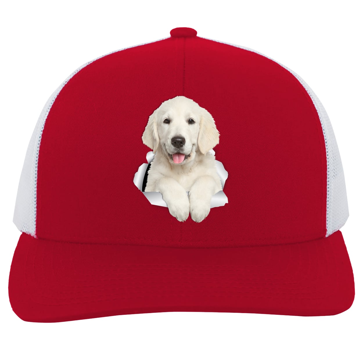 104C Trucker Snap Back - Red/White