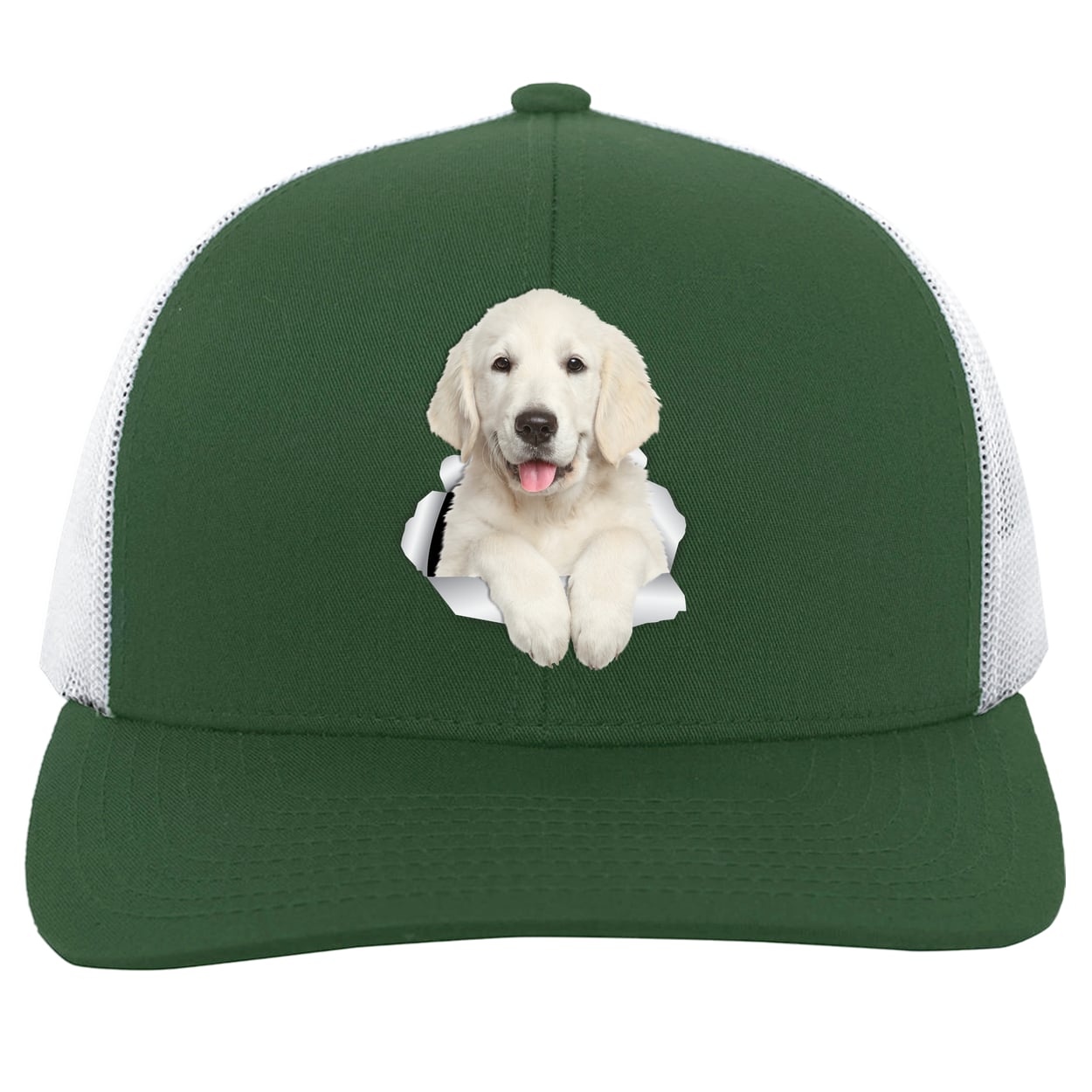 104C Trucker Snap Back - Dark Green/White