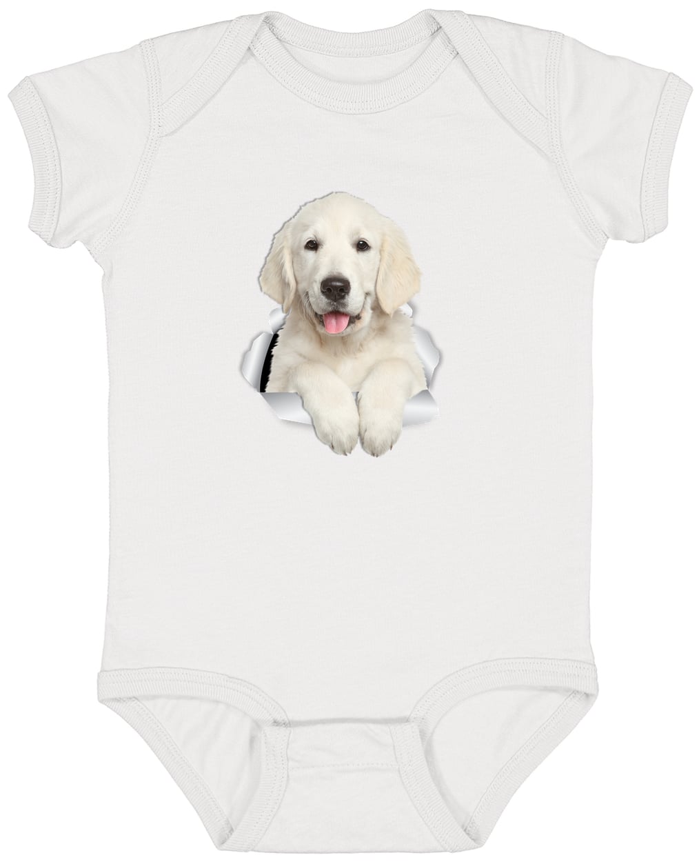4424 Infant Fine Jersey Bodysuit - White