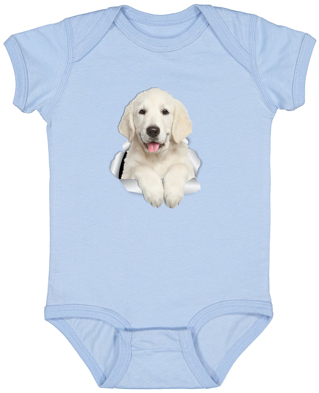 4424 Infant Fine Jersey Bodysuit - Light Blue