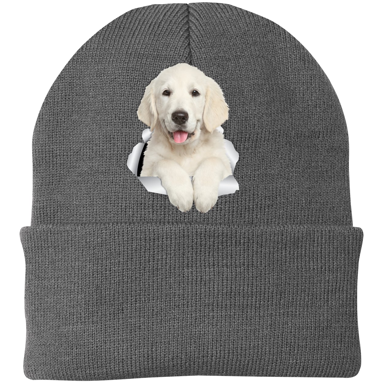 CP90 Port & Company Knit Beanie - Athletic Oxford