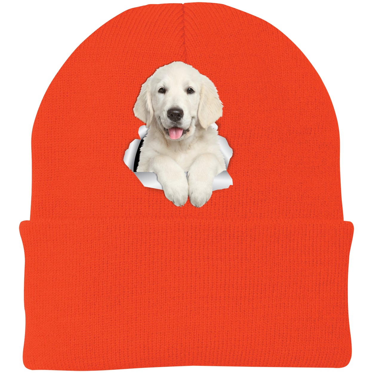 CP90 Port & Company Knit Beanie - Athletic Orange
