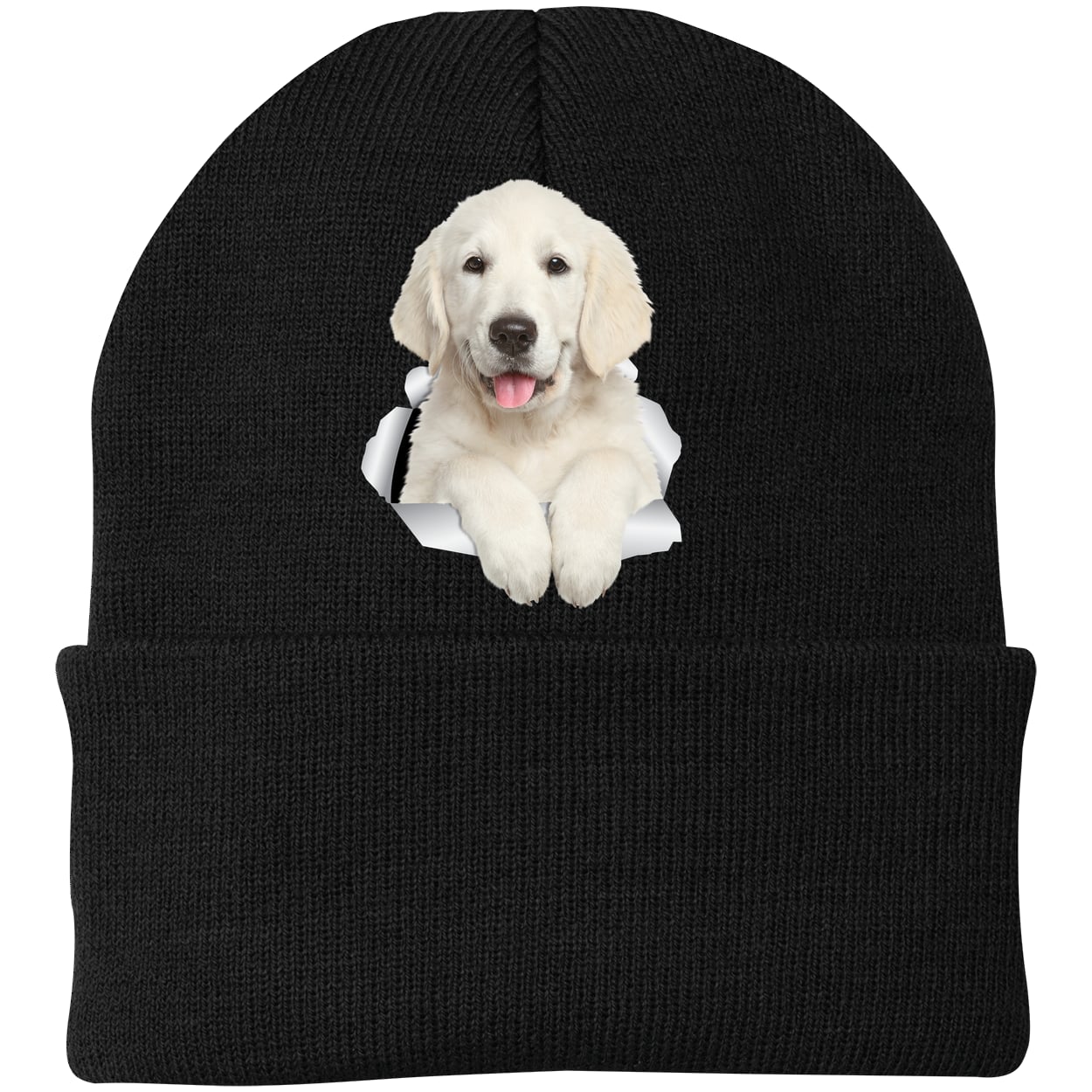 CP90 Port & Company Knit Beanie - Black