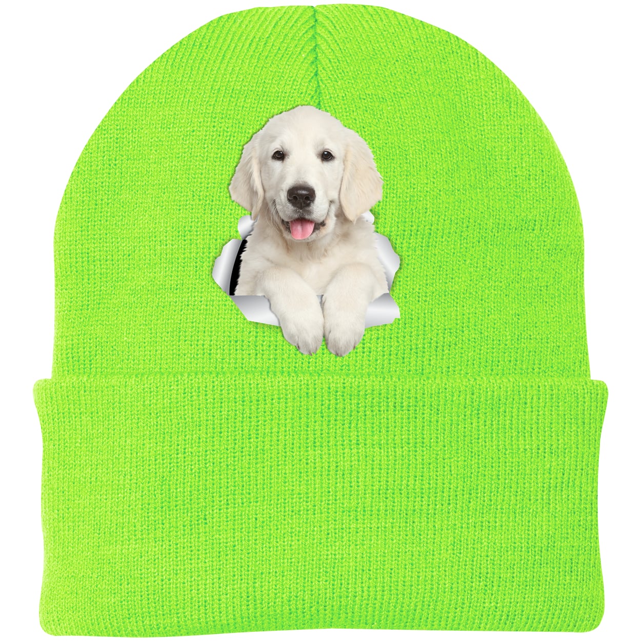 CP90 Port & Company Knit Beanie - Neon Green