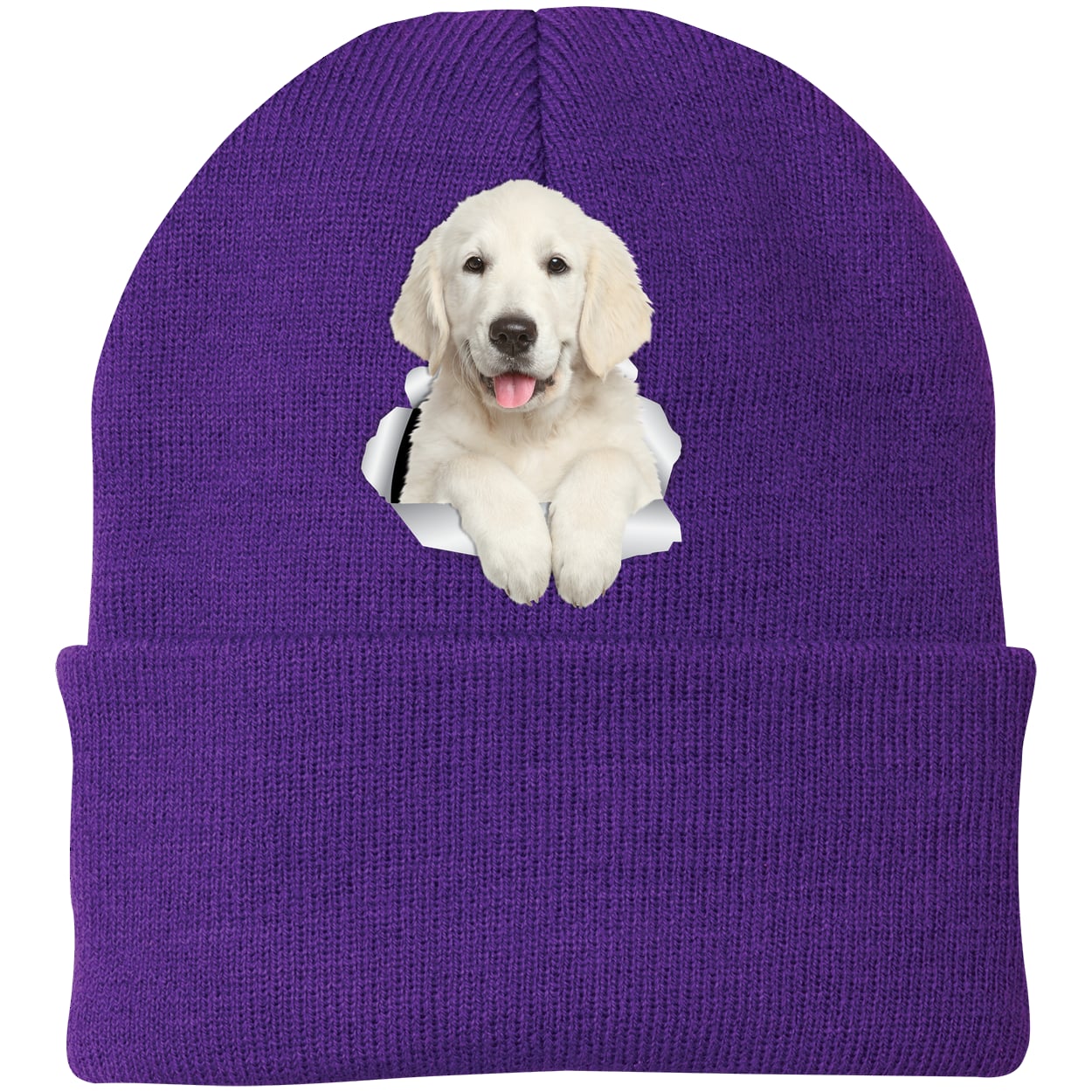 CP90 Port & Company Knit Beanie - Athletic Purple