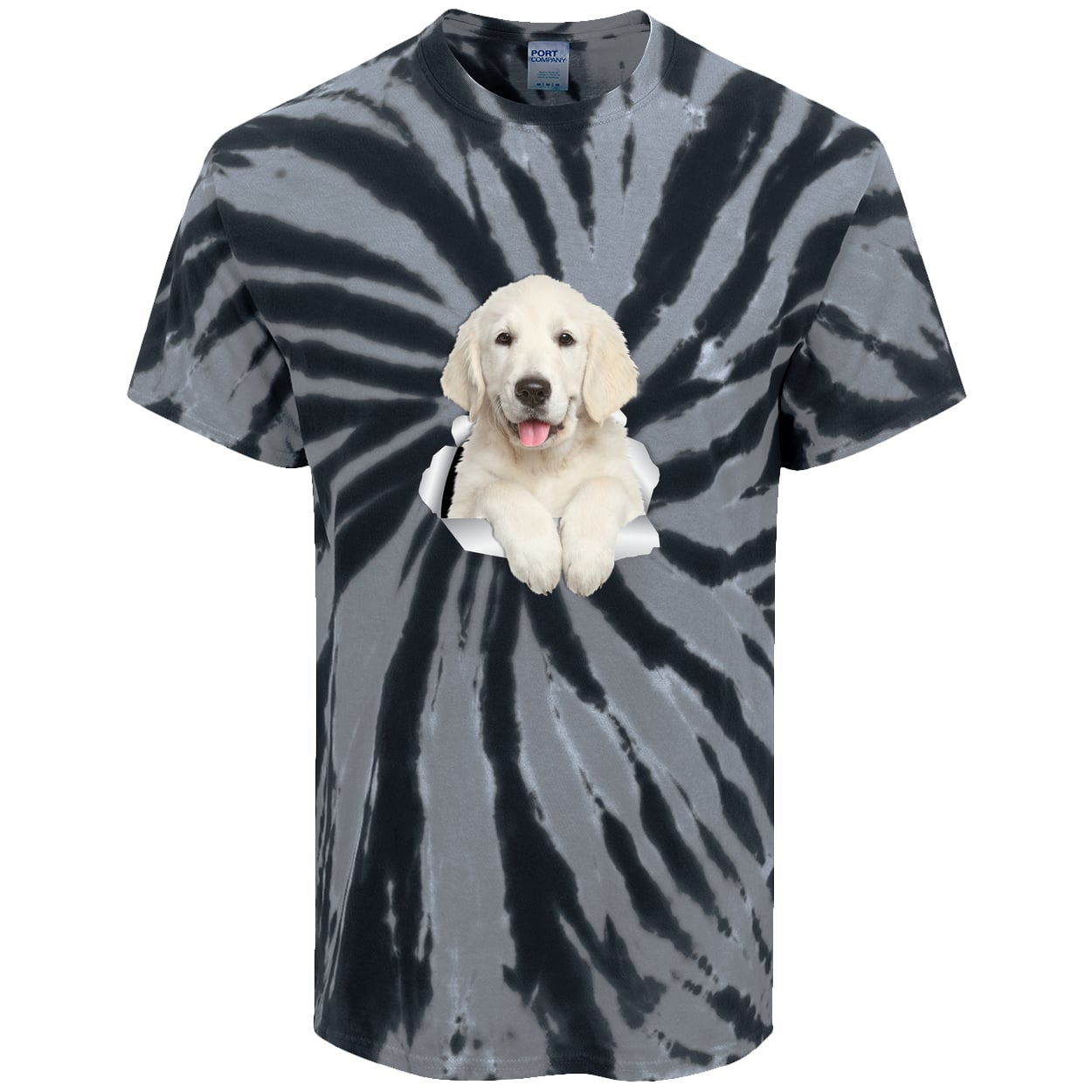 PC147 Port & Company Tie-Dye Tee - Black