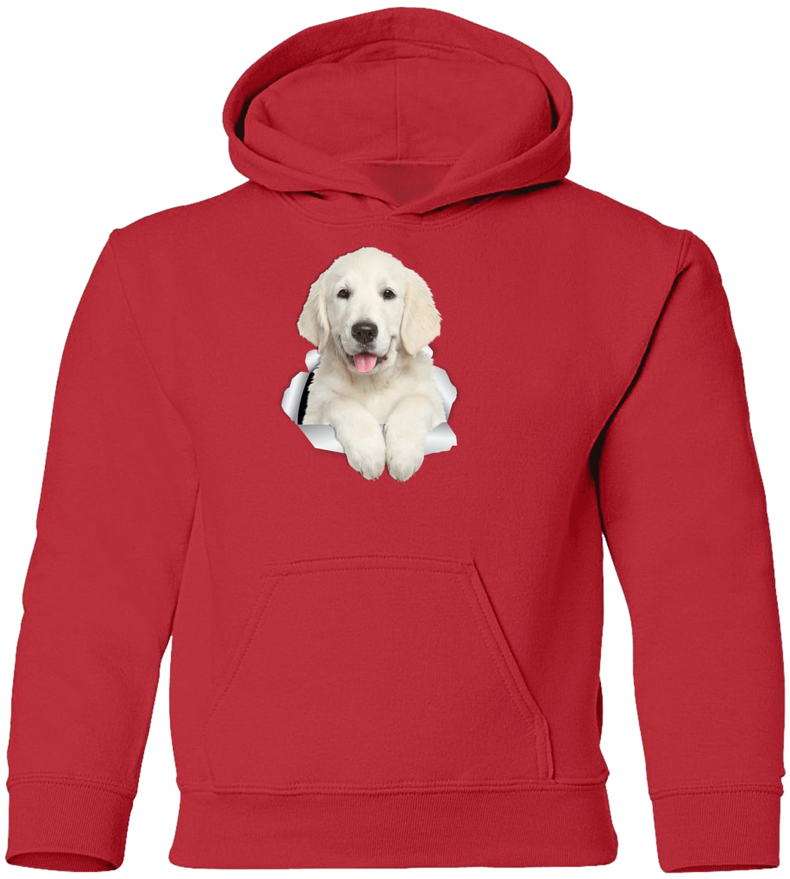 G185B Gildan Youth Pullover Hoodie - Red