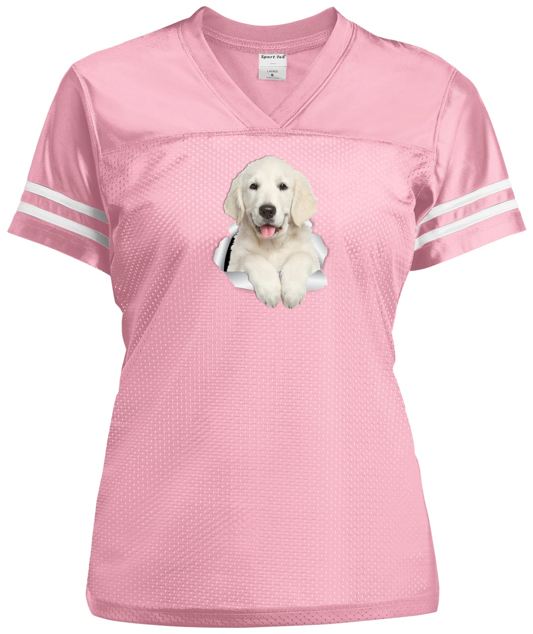 LST307 Sport-Tek Ladies' Replica Jersey - Light Pink/White